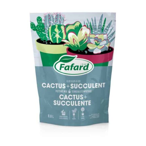 Terreau d'empotage pour Cactus + Succulente 8.8L