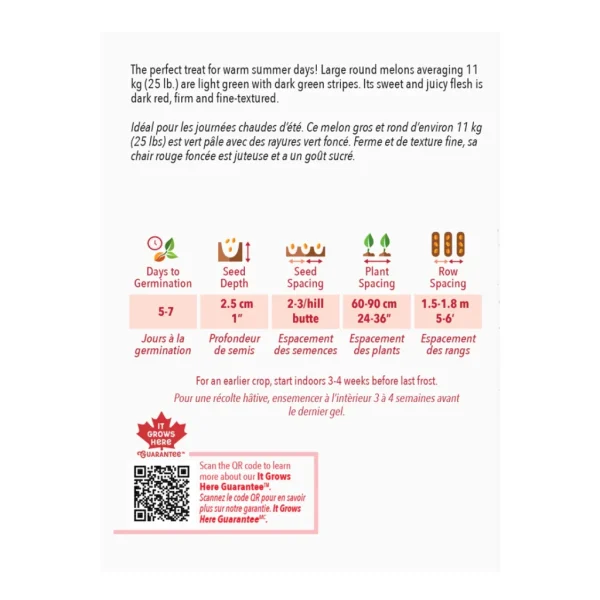 Melon d'eau Crimson Sweet